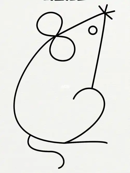 老鼠简笔画