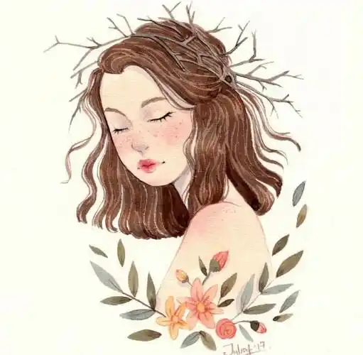 森系女生头像 ——来自liyadraws的作品