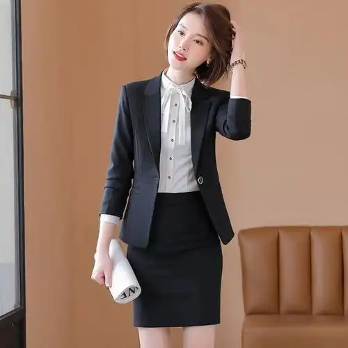 职业西装套装女韩版2020春秋装气质女神范高端西服上班西装套裤女