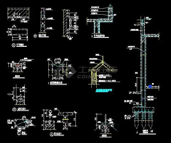 防雷接地全部大样cad图