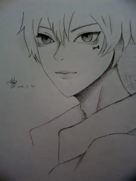 三年级素描画人简笔画人