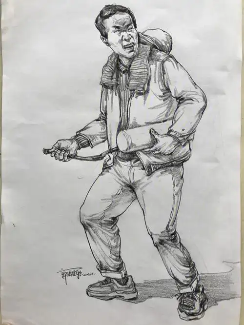 美术联考速写人物临摹