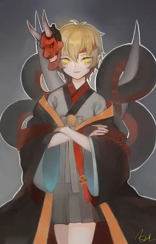 般若|透的阴阳师插画图片