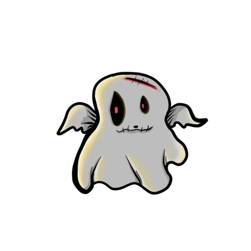 万圣节幽灵手绘插画万圣节幽灵