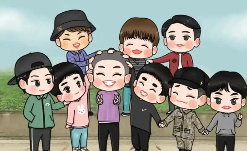 这张图片更是增添了几分趣味,两个大个子忙内吴世勋和金钟大抱着灿烈