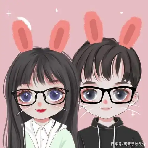 卡通情侣头像,温馨又可爱,快快设计一个吧