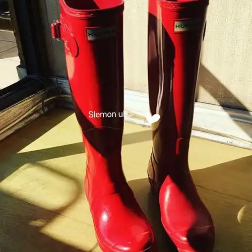 雨鞋英国直邮正品代购hunterboots雨靴长筒橡胶雨鞋