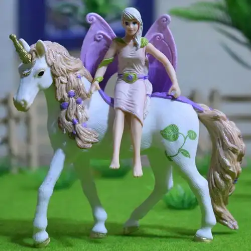 德国思乐schleich正品bayala系列 独角兽精灵 人物飞马玩具模型