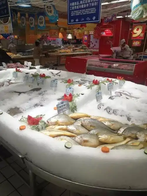 西北区冰鲜台陈列照片