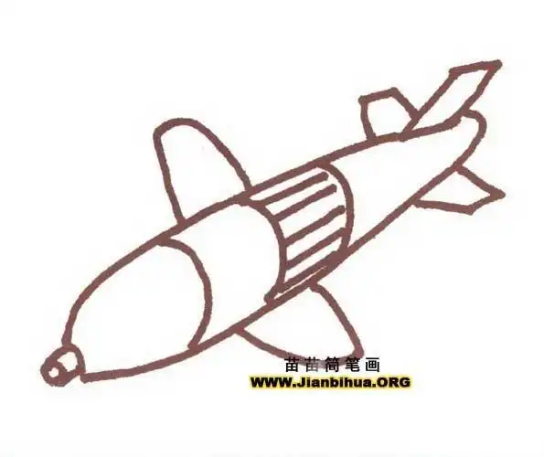 简笔画图片教程东风导弹41简笔画导弹简笔画画法导弹发射车简笔画图片