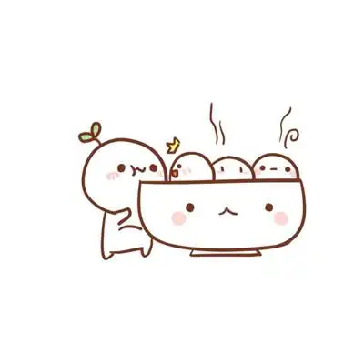 超萌超可爱的汤圆卡通头像图片