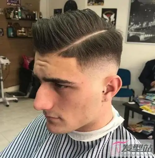 男士渐变背头发型图片大全_发型图片