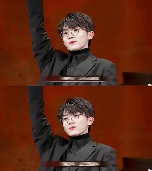 马嘉祺蕾丝蒙眼造型#论马嘉祺与眼镜的适配度有多高?