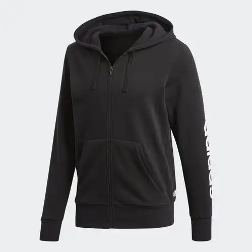 adidas阿迪达斯运动型格男子针织夹克黑s98796