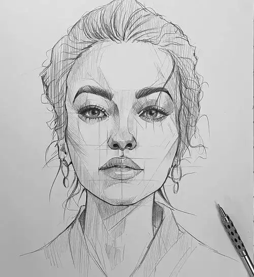 意大利画家尤苏波夫这些素描头像绝了