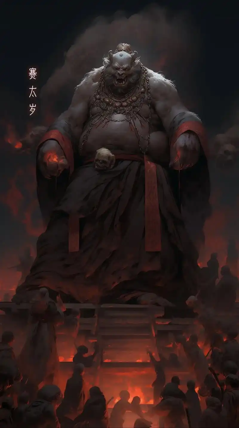 西游妖魔志2.个人原创ai艺术:国风暗黑西游主题幻想插画;  - 抖音