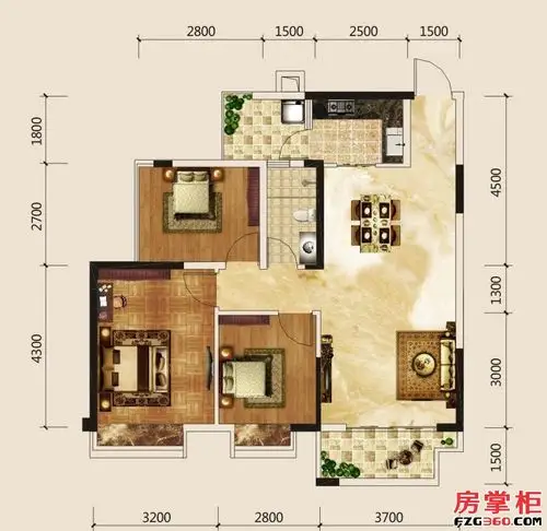 天誉城户型图 - 南宁房掌柜