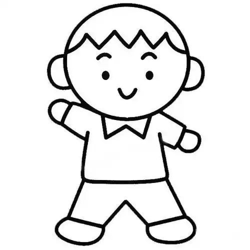 男孩简笔画 男孩简笔画 帅气