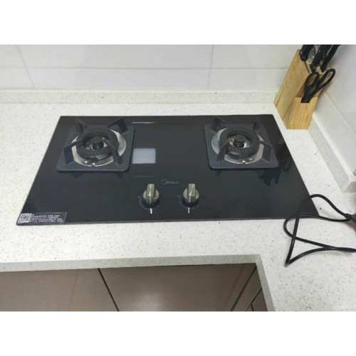 美的midea燃气灶jztq216b钢化玻璃燃气灶大火力一级能效灶具台嵌两用