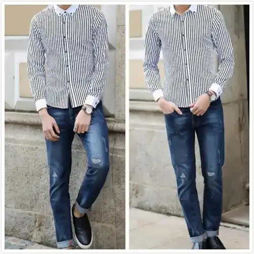 男士牛仔裤搭配 这样穿搭很有男人味