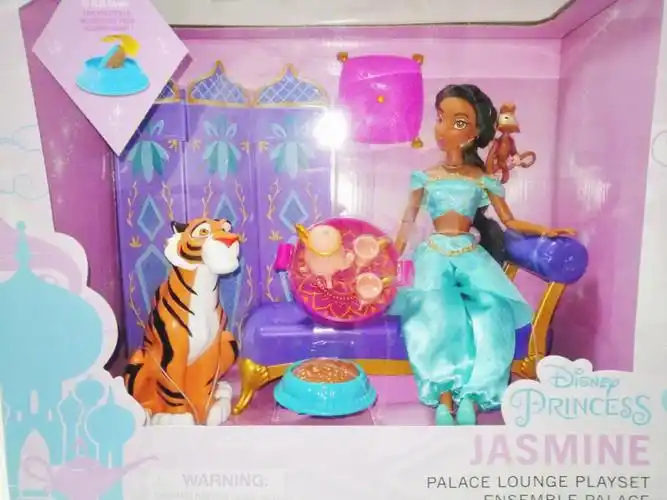 迪士尼茉莉公主场景玩具套装拆盒