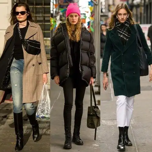 时尚博主穿什么##时尚街拍#欧美女孩们的秋冬穿搭范本,经典款的外套