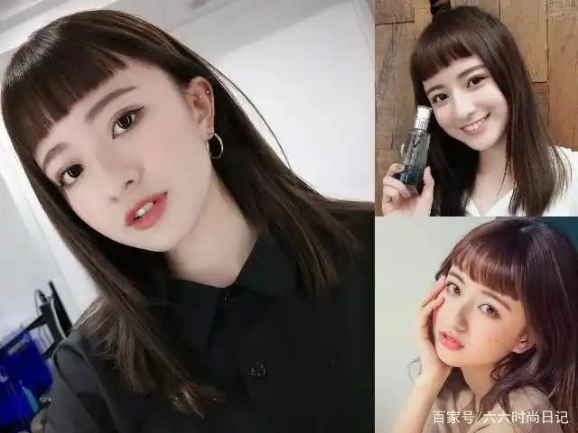 今年最流行"半额头"刘海发型,修饰大额头,无敌减龄!