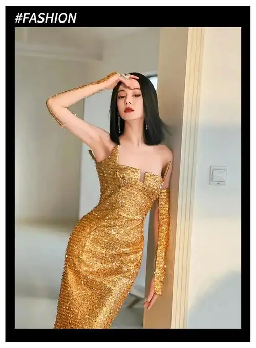 娜扎"真空透视装"赢麻了!露成这样竟然绝美!|古力娜扎|礼服_新浪新闻