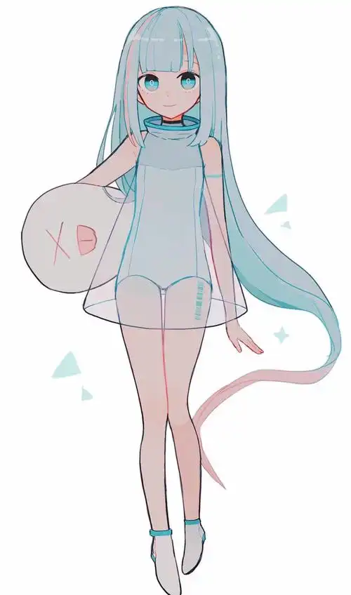 人物板绘,甜美可爱的动漫女孩