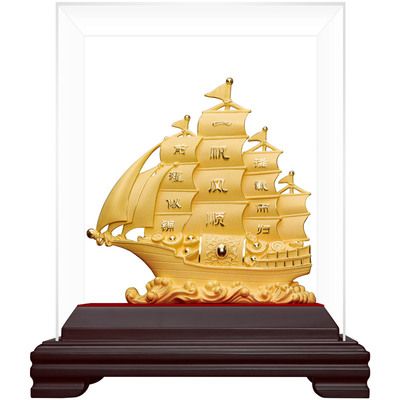 正品一帆风顺帆船摆件公司大厅前台办公室桌商务乔迁开业礼物工艺