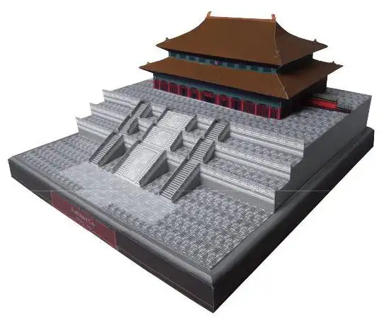 中国紫禁城 世界地标建筑 3d纸模型diy手工 益智拼装 玩具 摆件