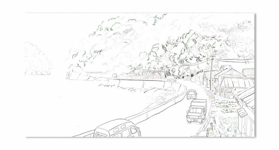 致敬大师宫崎骏 临摹《悬崖上的金鱼姬 崖の上のポニョ 》 插画练习