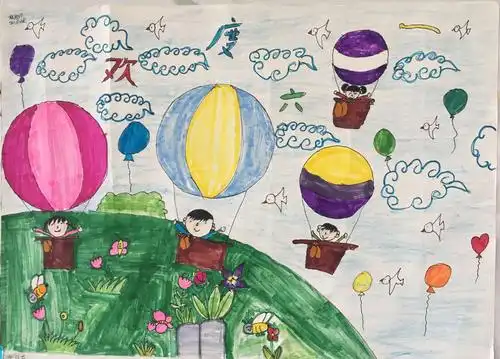 快乐童年——南康镇中心小学"庆六一"系列活动成果展之二(绘画篇)