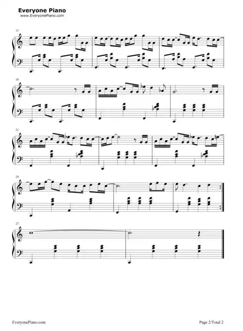 至少还有你-林忆莲五线谱预览2