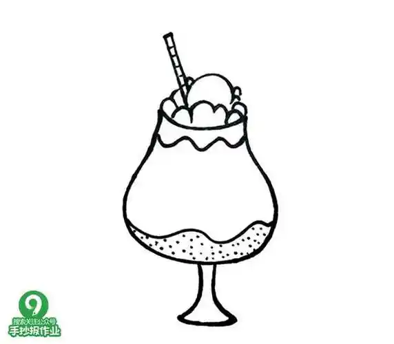 冷饮简笔画