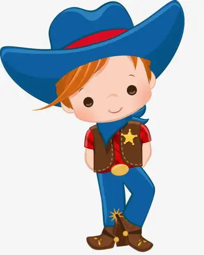 卡通戴帽子的小孩png