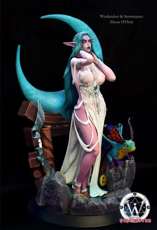 梦想小镇 windseeker 月之女祭司 泰兰德 魔兽世界暗夜精灵 1:4