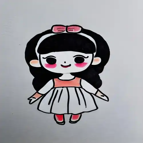 洋娃娃简笔画