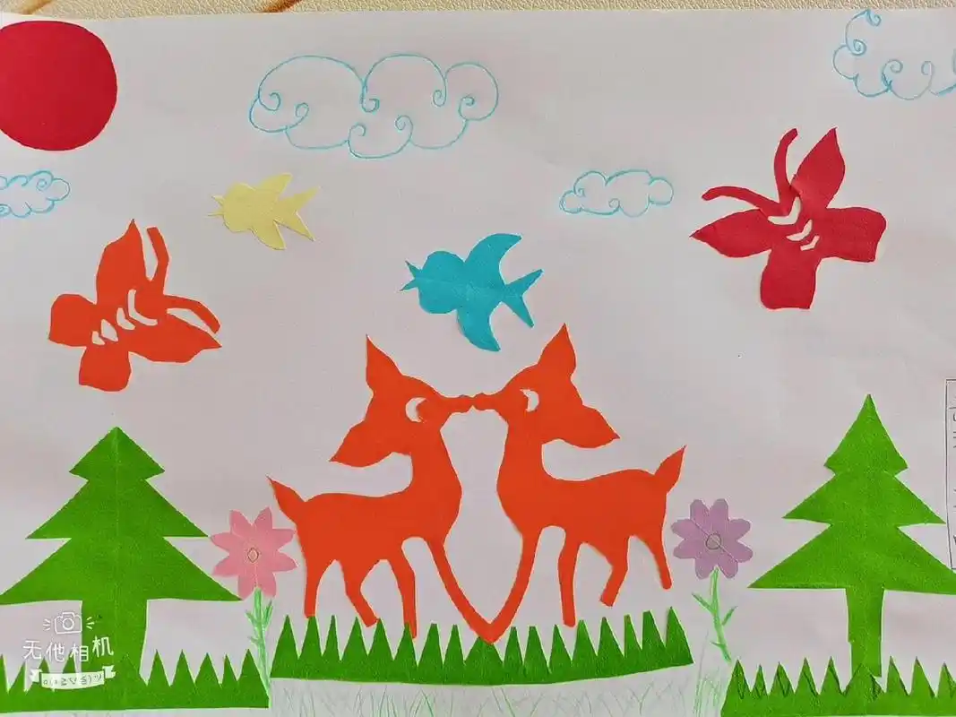 用轴对称图形做一副漂亮的画 用轴对称图形做一副漂亮的画