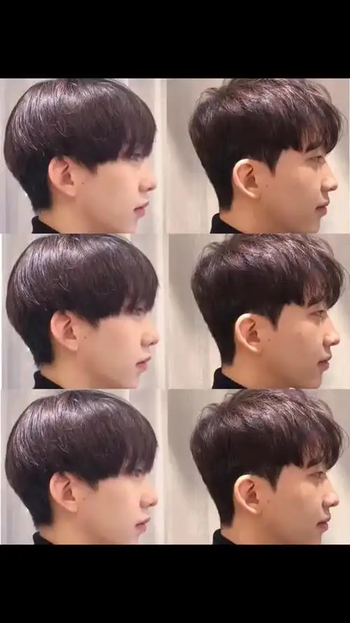 烫前后对比男士发型