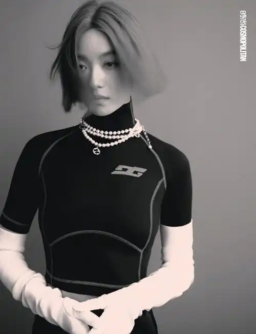 倪妮时尚cosmo十月刊封面##倪妮红发大片##时尚cosmo10月刊