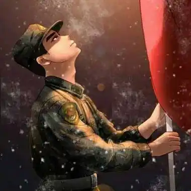 军装军人卡通头像图片大全帅气微信军人霸气十足高清头像