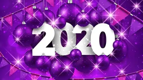 2020年创意艺术字体桌面壁纸