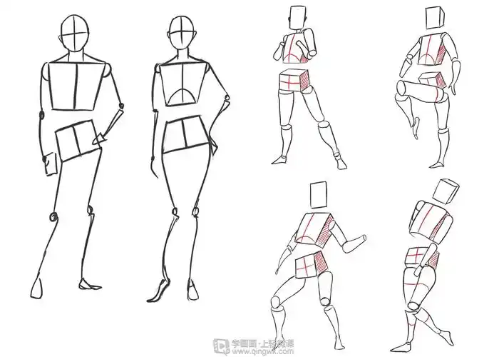 作业:如何学画板绘动漫人物之人体临摹画法与训练技巧 - gf-8-202 音