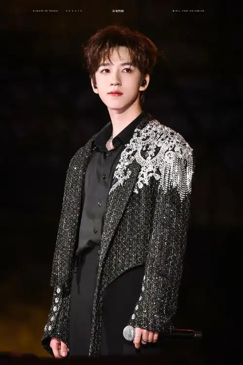 贺峻霖我的未来式舞台直拍##贺峻霖递麦