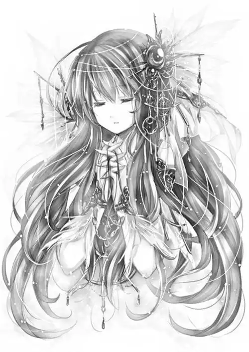 动漫二次元壁纸人物插画场景少女萌物少年眼睛古风手绘简笔画