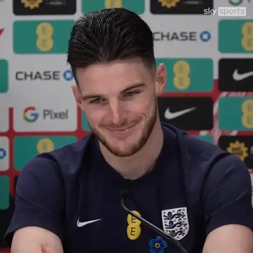 赖斯谈以队长身份出战对阵比利时的比赛