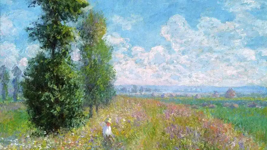 莫奈油画高清大图电脑桌面壁纸(二)