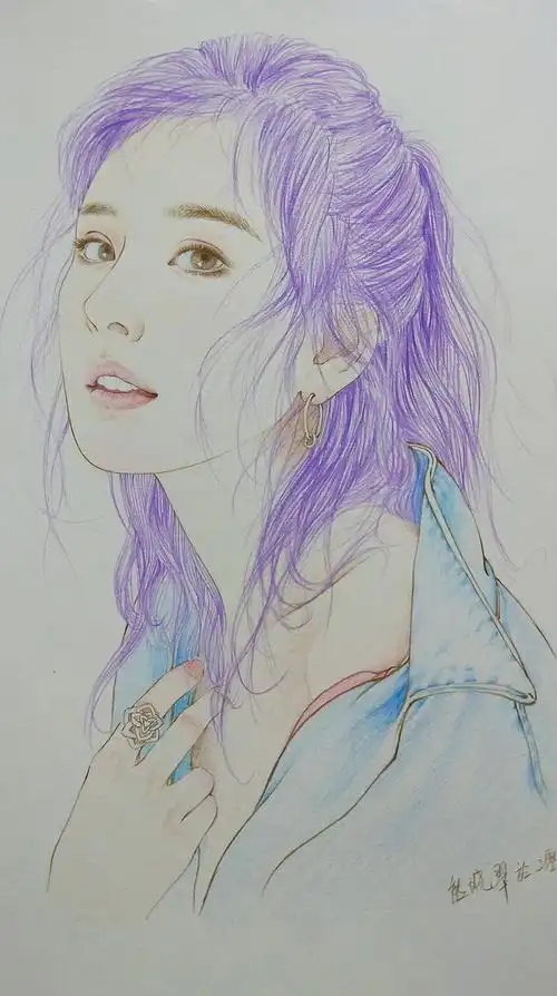 彩铅肖像画