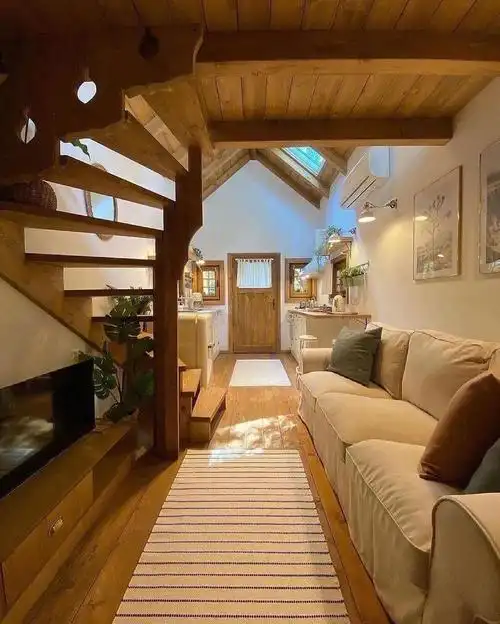 家居灵感森林感觉的小木屋温馨舒适惬意